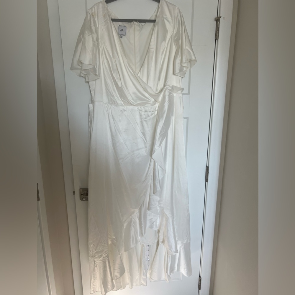 Silk Wrap Plus Size Dress